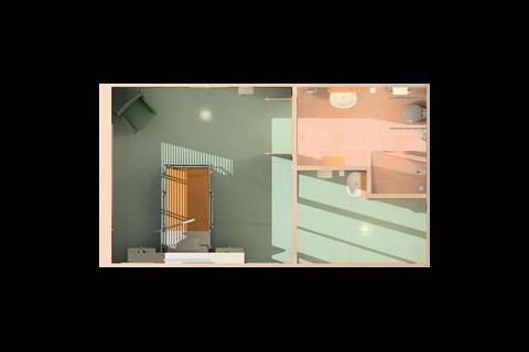 FIGURE 1: The two single bed isolation room layouts under consideration.  